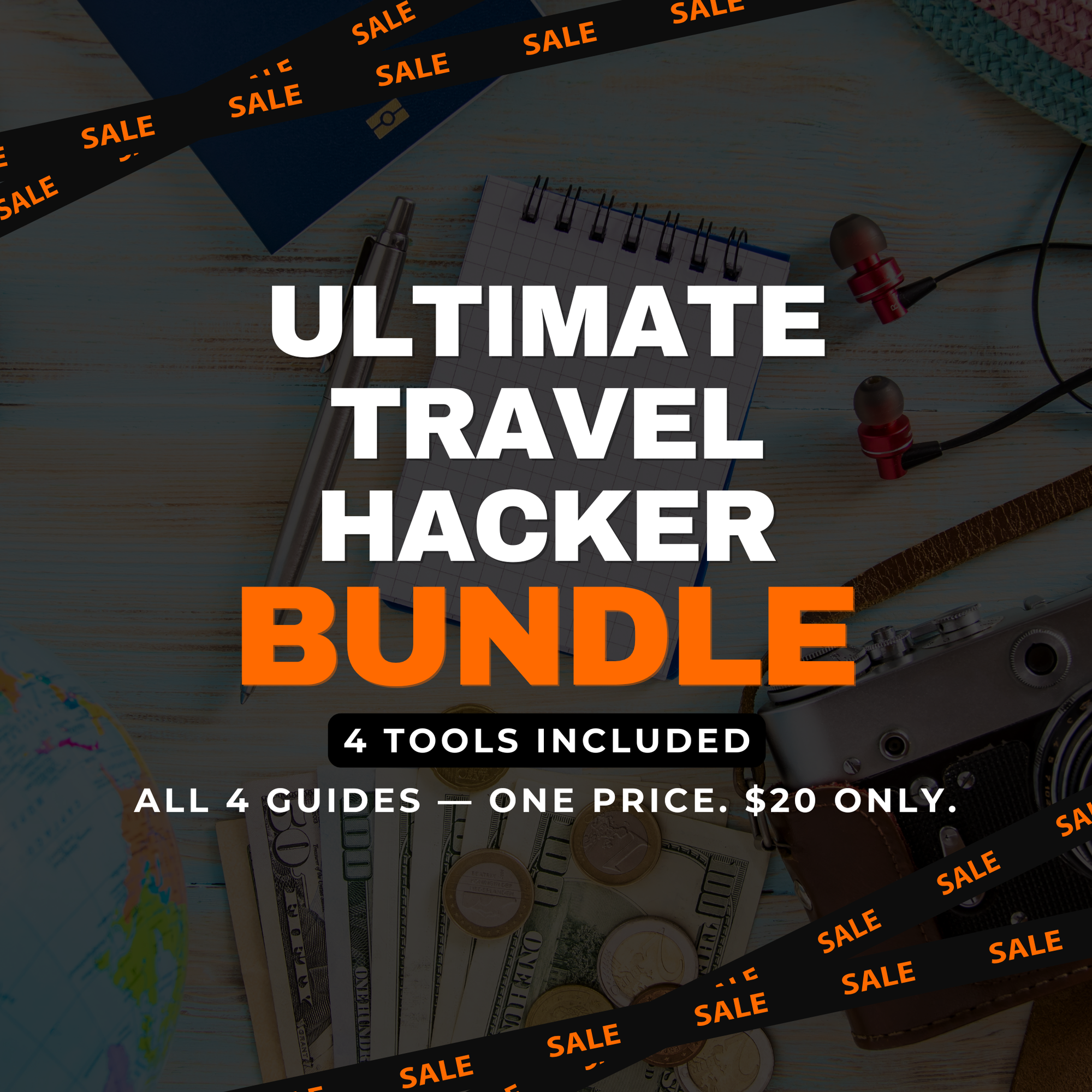 Ultimate Travel Hacker Bundle (VPN Cheat Sheet + Flight Delay Kit + Full VPN Guide)