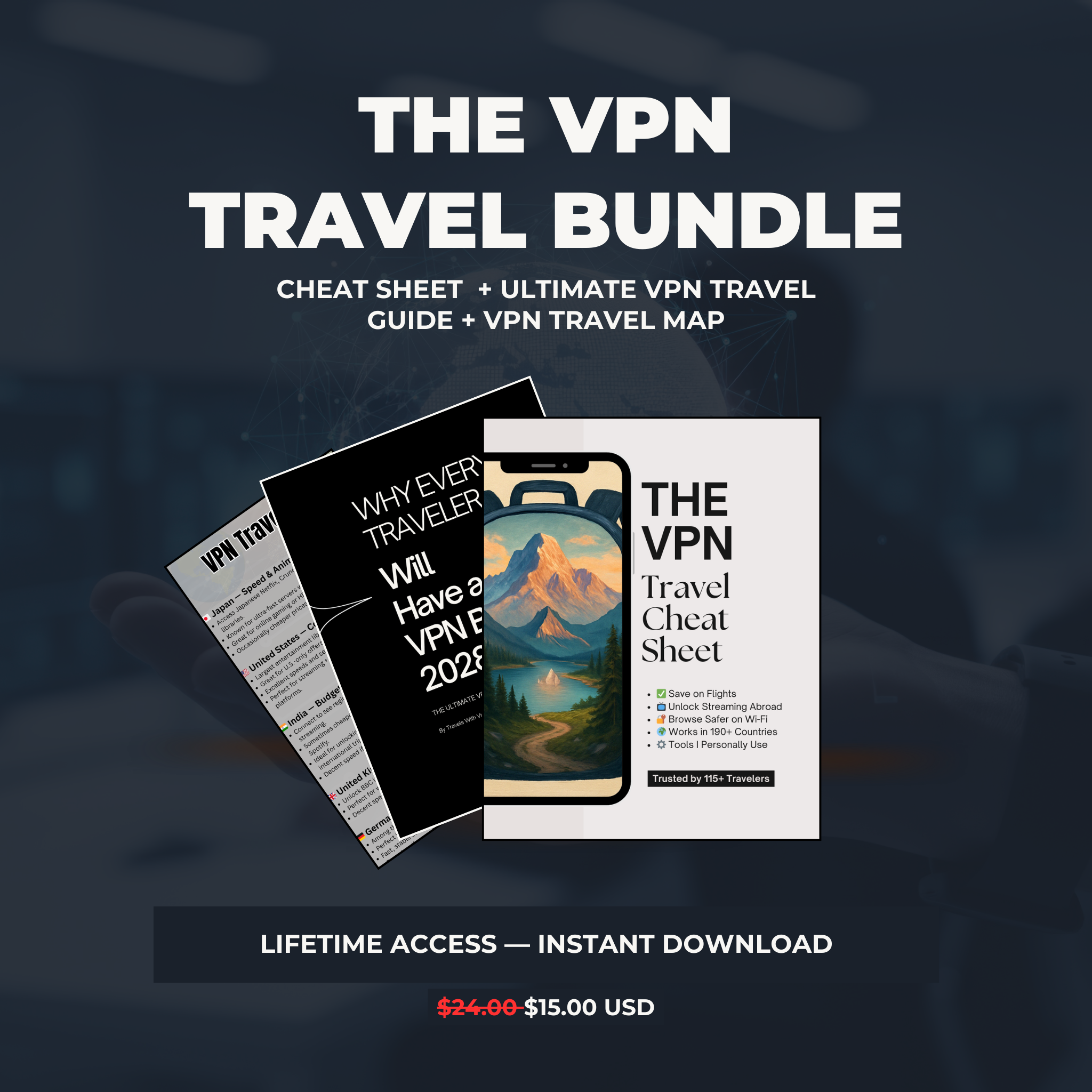 VPN Travel Bundle: Cheat Sheet + Ultimate VPN Travel Guide